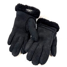 Ugg Australia Black Fluffy Women's Sheepskin Gloves Size M [RRP £140]