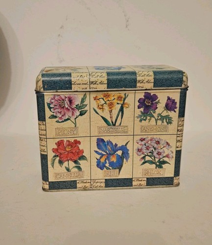 Pretty vintage empty tin - vintage,