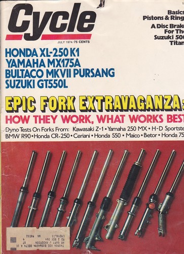 Vintage cycle magazine july - vintage,