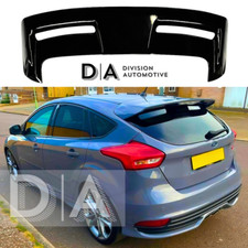 GLOSS BLACK REAR BOOT ROOF SPOILER RS WING ST STYLE FORD FOR FOCUS MK3 MK3.5 UK