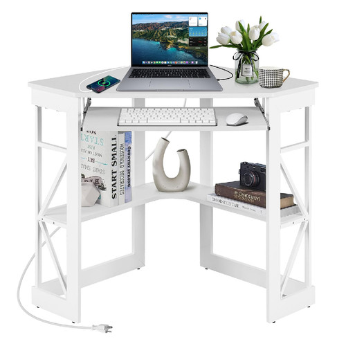 Vecelo corner computer desk - vecelo,