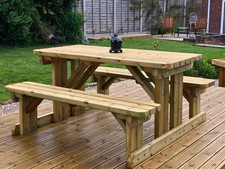 Premium Walk-In Style Picnic Table, pub bench, table/bench set