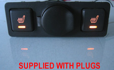 VAUXHALL OPEL TIGRA B CORSA C FRONT HEATED SEAT SWITCHES WITH CABLES AND PLUGS