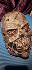 TERMINATOR SALVATION LATEX MASK T600 2009 RUBIES COSTUMES Pre-owned Used Once