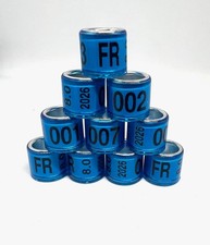 Plastic Plexi Aluminum Bird Rings 2026 Racing Pigeons 08Mm Blue