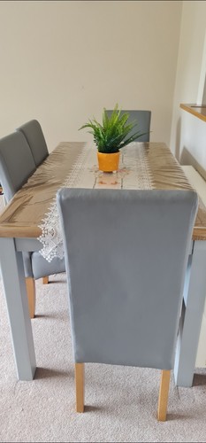Used dinning table and chairs - table,
