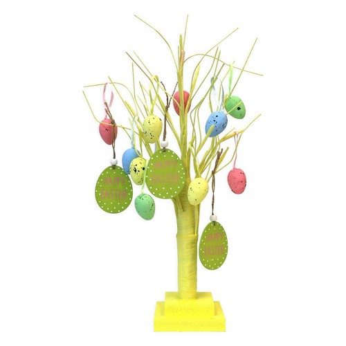 Yellow tabletop easter tree - yellow,