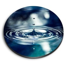Round MDF Magnets - Water