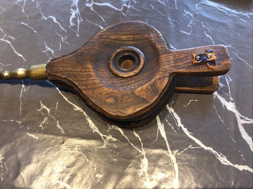 Bellows wooden and brass - wooden,