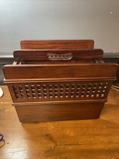 Vintage Wooden Magazine Rack