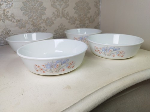 Vintage pyrex blue iris milk - vintage,