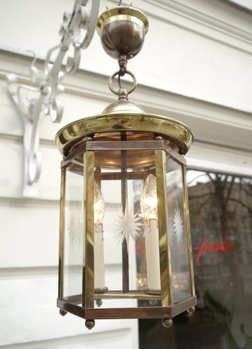 French brass lantern ceiling - lantern,