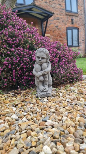 Pixie sitting garden ornament - pixie,