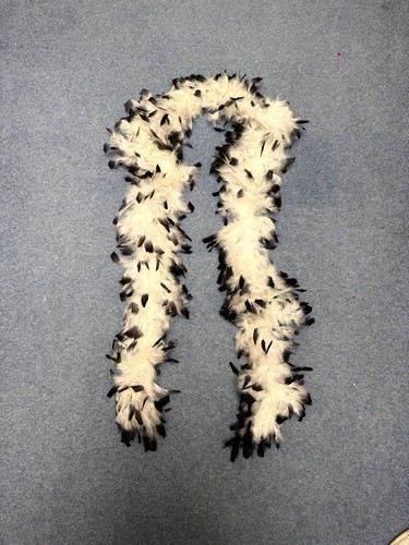 Black white feather - black, &