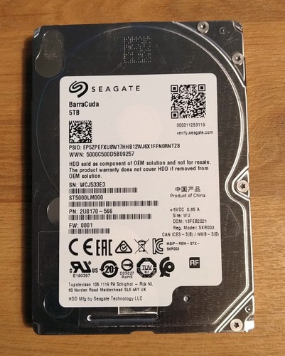Seagate barracuda 5tb 5400 - seagate,