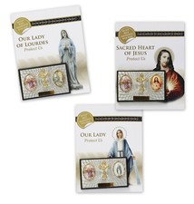 Car Plaque Badge St Christopher / Miraculous / Lourdes / Sacred Heart