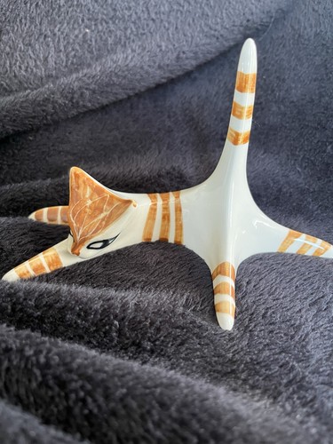 Jersey pottery cat ring holder - jersey,