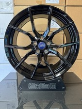 x4 18" FOCUS RS ALLOY WHEEL MONDEO KUGA TRANSIT CONNECT BLACK RIMS S/C MAX 5x108