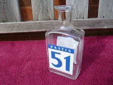 Vintage French ' Pastis 51 ' Glass Water Carafe .
