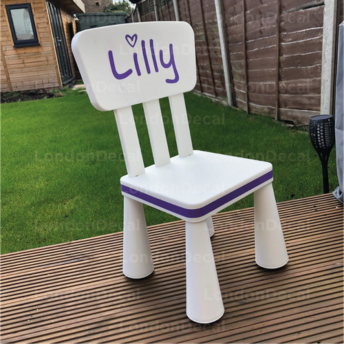 Kids name for chair - name,