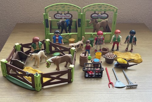Playmobil horse stables bundle