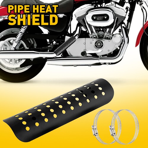Motorcycle exhaust pipe shield - motorcycle,