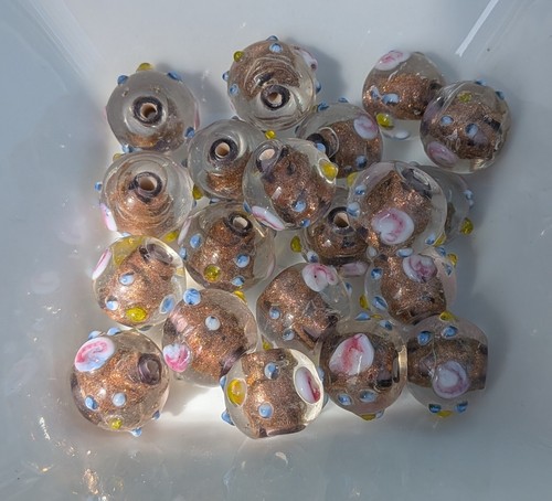 Glass wedding cake beads