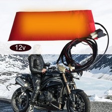 12V Universal Motorcycle Round Switch Waterproof Seat Heater Heating Pad Cover