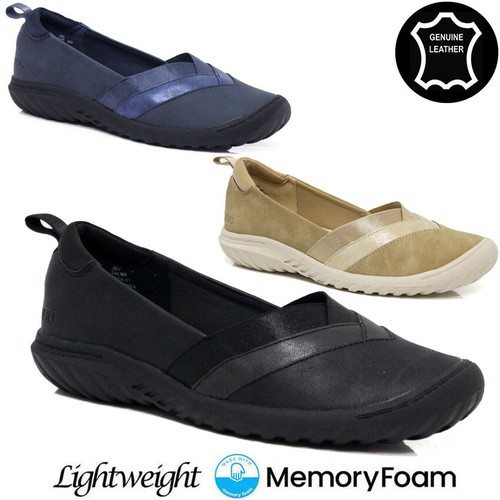 Ladies leather memory foam - memory,