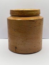 Old brown stoneware jar