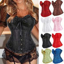 Women Sexy Overbust Boned