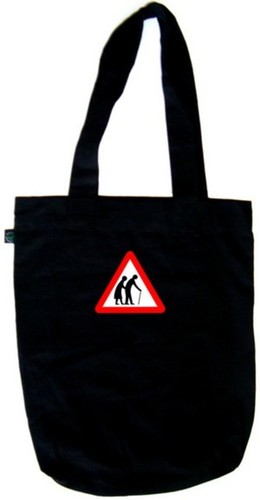 Old folks road sign funny - folks, tote