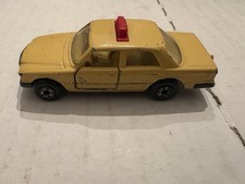 Matchbox Super fast No. 56 Mercedes 450 SEL Taxi Moving Doors 1979 England Beige