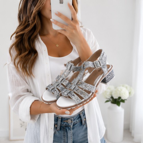 River island silver glitter - island,