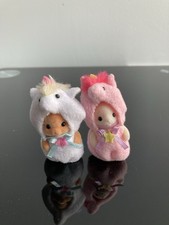 Sylvanian Families Baby Toy Poodle And Silk Cat, Dressed Up Unicorns