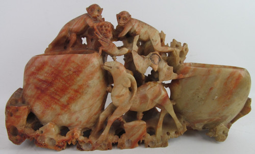 Vintage soapstone carved - vintage,