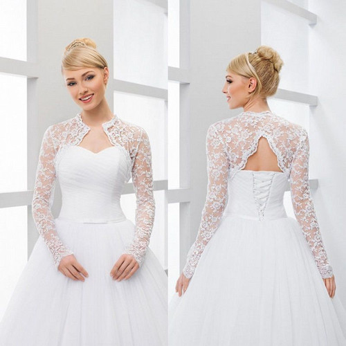 Wedding jacket lace appliques - wedding,