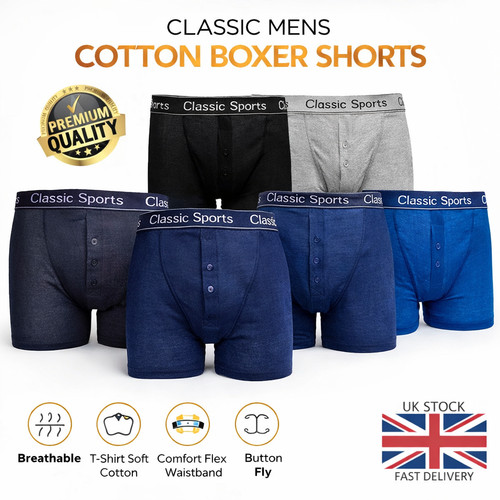 Mens cotton boxer shorts - mens,
