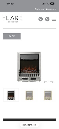 Bayden inset electric fire - inset,