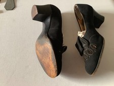 1940,s BLACK SWING SUEDE SHOE