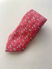 Authentic HERMÈS 100% Silk Tie Red Horse Jockey Pattern Rare Collector's Piece