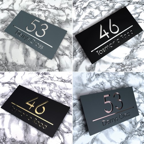 House number sign - number,