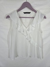 Womens Zara White Frill