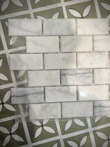 Marble mosaic tiles - tiles,, polished