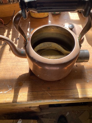 Vintage copper electric kettle