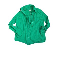 COS Green Cotton Button Down