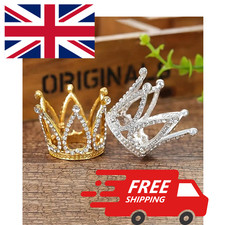 Mini Crown Cake Topper Gold