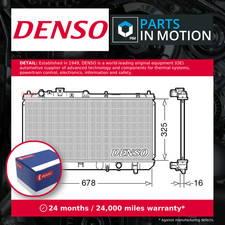 Radiator fits MAZDA 323 Mk6 1.3 98 to 01 B33G Denso ZL0115200A ZL0115200C New