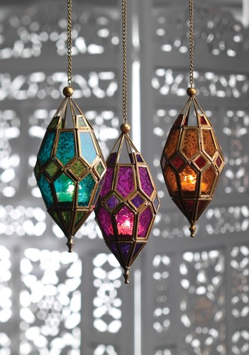 Moroccan style hanging glass - style,