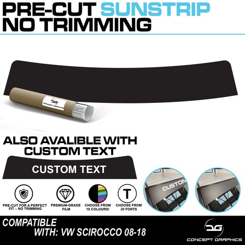 Pre cut sunstrip - pre,